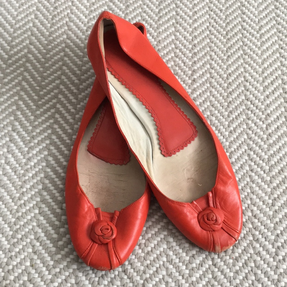 Delman Rosette Flats - 8